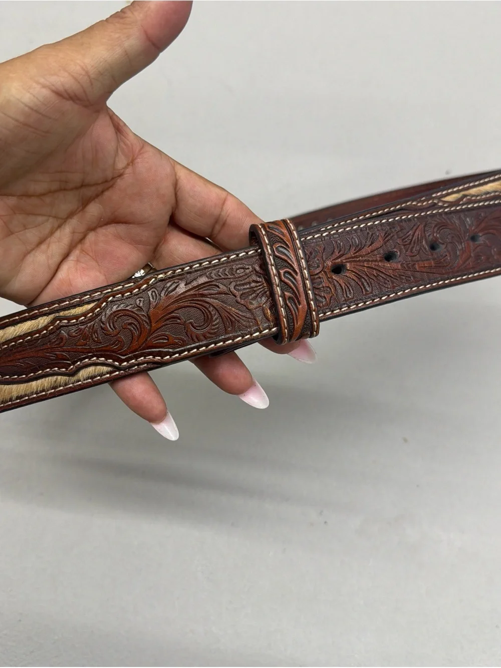 Narcona cowhide and rhinestone belt gorgeous